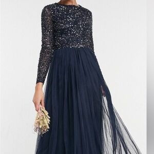 ASOS Blue Long Sleeve Dress - Maya Deluxe